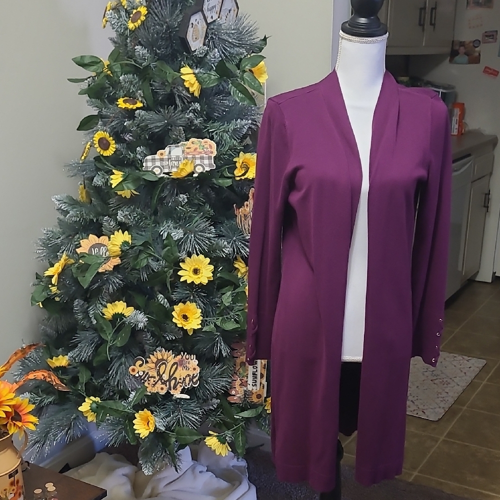 JM Collection Women's Purple Blazer